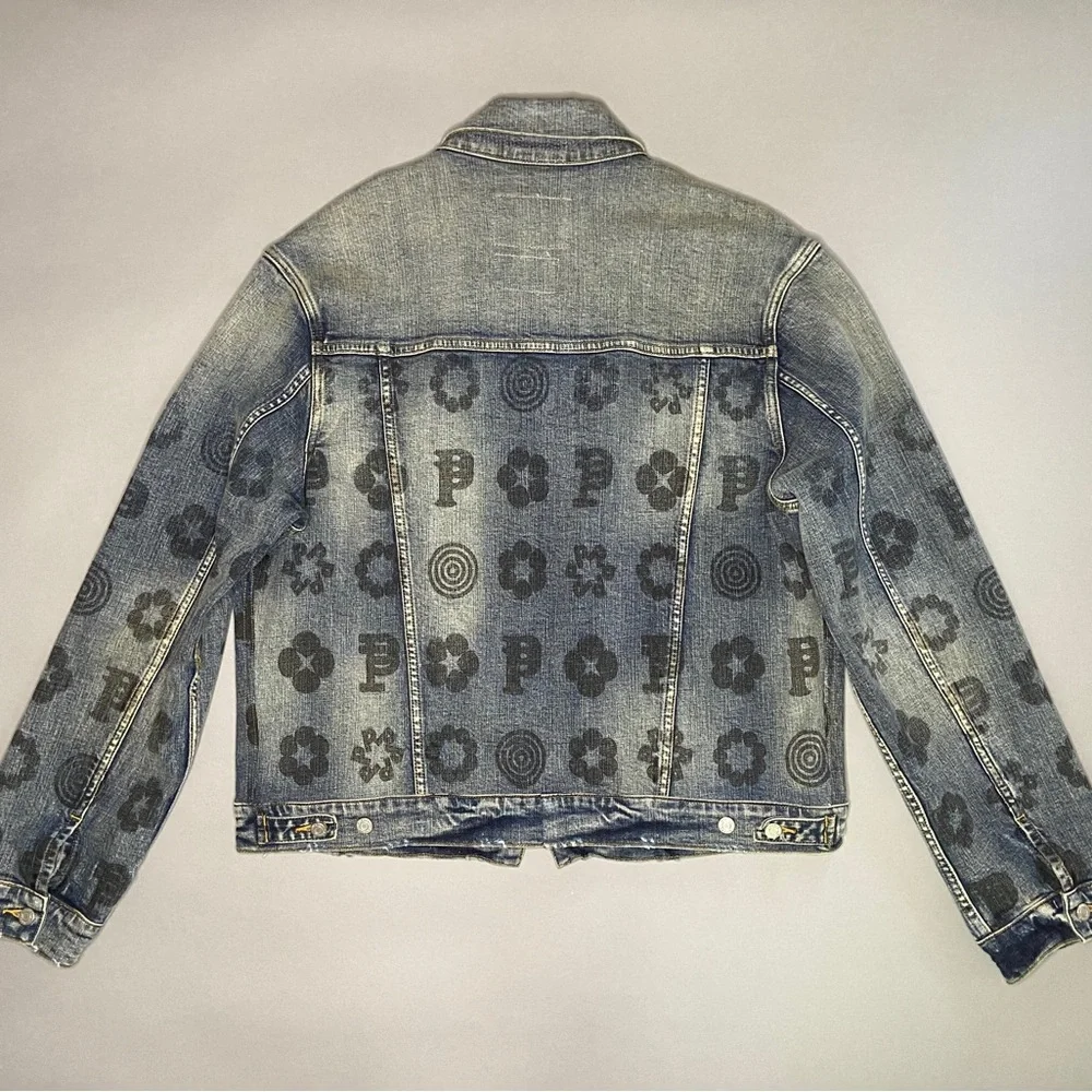 Purple Brand Fade Monogram Indigo Denim Jacket - Picture 4 of 5